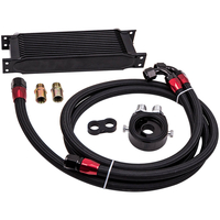 13 rangée 10AN AN10 refroidisseur dhuile de transmission de moteur et adaptateur de filtre et kit de tuyau de carburant