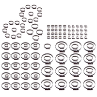135x Hose Clamps 10-16mm 12-20mm 16-25mm 25-40mm 40-60mm 201 Stainless Steel