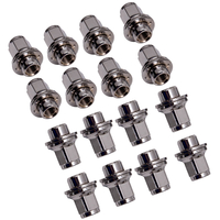 16x roue en alliage écrou inox Cap compatible pour JAGUAR S-TYPE / X-TYPE CHROME M12 X 1.5