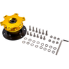 Adaptateur HUB Racing à Dégagement Rapide pour Volant Universel Voiture Or