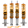 Combinés Filetés compatible pour VW MK1 Cabriolet compatible pour Golf I Jetta I réglable Suspension Shock