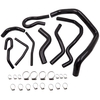 Compatible pour honda civic d15 d16 92-00 sohc eg / ek kit de durite de radiateur silicone noir neuf