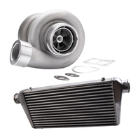 GT45 T4 / T66 600 + chargeur turbo bande V HP + refroidisseur intermédiaire à montage avant 600x300x76mm