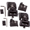 Kit de montage de loquet de verrouillage de capot compatible pour Jeep Wrangler JK 2007-2017 noir