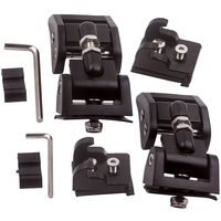 Kit de montage de loquet de verrouillage de capot compatible pour Jeep Wrangler JK 2007-2017 noir