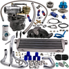 Kit turbocompresseur K04 015 + kits de ligne dhuile compatible pour VW Golf Jetta GTI compatible pour Audi A4 A6 1.8T 98-05