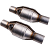 Paire de 2 convertisseurs catalytiques approuvés par lEPA 2.25 Universal Fit ECOII Round 13