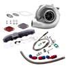 T3T4 T04E Turbo A/R. 57 + Ligne dhuile + Kit collecteur compatible pour Nissan Patrol Safari Y60 Y61