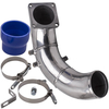 Tube de coude dadmission à haut débit de 3, 5poucePour compatible pour Dodge Ram Cummins 5.9L 12V Diesel 94-98