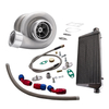 Turbocompresseur GT45 T4 / T66 + refroidisseur intermédiaire à ailettes 600x300x76mm + conduite dalimentation et de retour dhuile