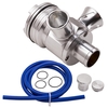 Valve de dérivation de reniflard de turbocompresseur compatible pour VW pour Audi A3 A4 A6 TT compatible pour Porsche 6A145710H