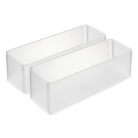 Organisateur empilable L Profond x2 Set blanc