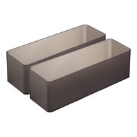 Organisateur empilable L Profond x2 Set noir