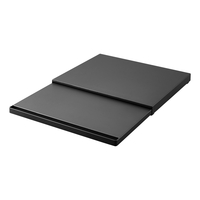 Plateau coulissant de comptoir noir