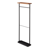 Porte-parapluie suspendu en bois noir