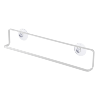 Porte-serviettes mural L avec ventouse blanc