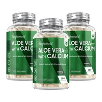 Aloe Vera et Calcium - Soutien à la digestion et au bien-être - - 360 gélules - 3 boîtes