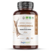 Ashwagandha – Agit sur la Vitalité & l’Humeur - Formule Ayurvédique - 180 Gélules