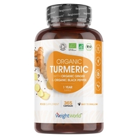 Curcuma au Poivre Noir & Gingembre Bio – Pour la peau et les articulations – 365 Gélules