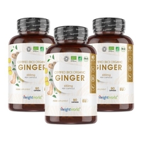 Gingembre Bio - Confort digestif et santé cardiaque - 650mg - 3 boîtes