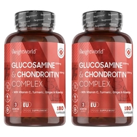 Glucosamine & Chondro tine - Complément Naturel pour le Soutien des Articulations - 360 gélules - 2 Boîtes