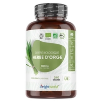 Herbe d’Orge Bio - Soutien au système immunitaire,  cardiovasculaire et à la perte de poids - 240 gélules véganes