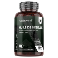 Huile de Graines de Cumin Noir pressée à froid - soutien naturel au système immunitaire - 180 capsules molles