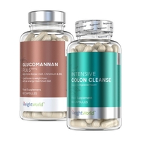 Konjac Glucomannane + Colon Cleanse - Pack Coupe-faim et nettoyage du colon - detox