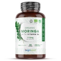 Moringa 100% Bio en gélules – Complément régénérant naturel – 120 gélules,  doses intenses de 1112mg