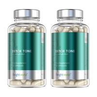 Nettoyage du colon - Detox Tone - Digestion - 2 Boîtes de 60 Gélules - Economisez 10%