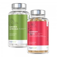 Raspberry Ketone Plus + Garcinia Cambogia Pur - Aides Minceur - Brûleur de Graisse & Coupe-Faim