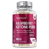 Raspberry Ketone Pure - 1200 mg 180 Gélules - Complément à la Cétone De Framboise - Gestion Du Poids & Traitement de l