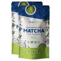 Thé Matcha - Thé Matcha Japonais Bio en Poudre de qualité cérémoniale par Örtte Natural - Sachet de 100g - 2 boîtes