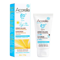 Crème solaire bio SPF50+ pour Bébé - Très haute protection - Tube 50ml