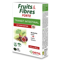 Fruits & Fibres Forte - Action rapide - 24 comprimés