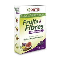 Fruits et Fibres à la rhubarbe - Transit facile - 30 comprimés