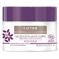 Gelée exfoliante bio pour le corps - Pêche et Ylang 200ml