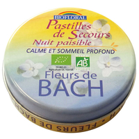 Pastilles de secours bio Nuit paisible - Fleurs de Bach Rescue 50g