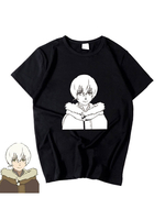 À votre éternité T-shirt noir manches courtes col bijou Polyester Anime T-Shirt