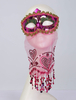 10pcs / Set Carnaval Masque Jaune Synthetic Mascarade Costume Accessoires