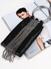 1920s Great Gatsby Flapper Clutch Bags Strass noir Tassel Flapper Sacs à main Déguisements Halloween