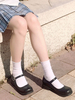Academic Lolita Footwear Escarpins Lolita en cuir PU à bout rond noir