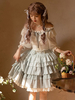 Académique Lolita Ensemble Top Col Bateau Jupe Des Couches
