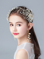 Accessoire Cheveux Fille de Perles Blondes Perle Enfants Accessoires Cheveux