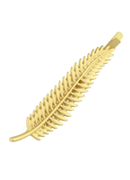 Accessoire de cheveux en alliage dor de cheveux de feuille de femmes