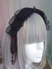 Accessoire de Cheveux Lolita Noir avec Coiffure Gothique Lolita et Dentelle Déguisements Halloween