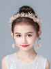 Accessoire de cheveux serre-tête de fille de fleur rose décoré des perles