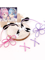 Accessoire de cosplay comme Rem Ri: Zéro kara Hajimeru Isekai Seikatsu en polyester Déguisements Halloween