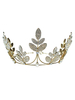 Accessoire de mariage de casque rétro couronne feuille coiffures en métal strass cheveux accessoires pour mariée
