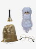 Accessoire de Noël Barbe Blanche Lunettes Père Noël Costumes de Fêtes